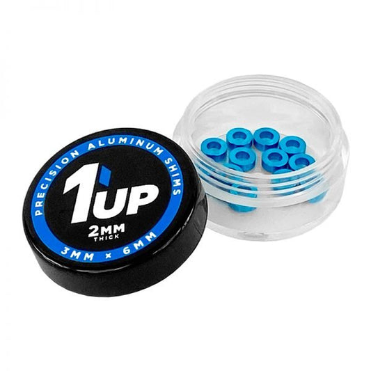 3x6x2mm Precision Aluminum Shims, 1UP Blue, (12 pcs) - Dirt Cheap RC SAVING YOU MONEY, ONE PART AT A TIME