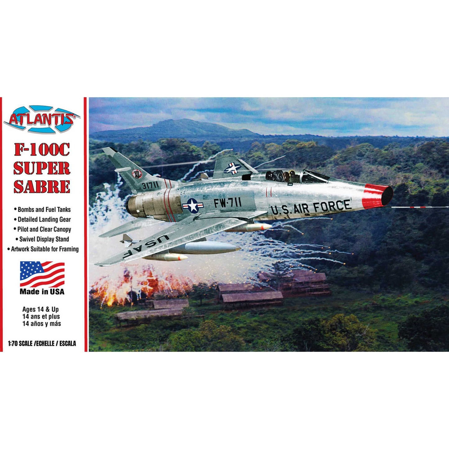 1/70 Scale F-100C Super Sabre - Dirt Cheap RC SAVING YOU MONEY, ONE PART AT A TIME