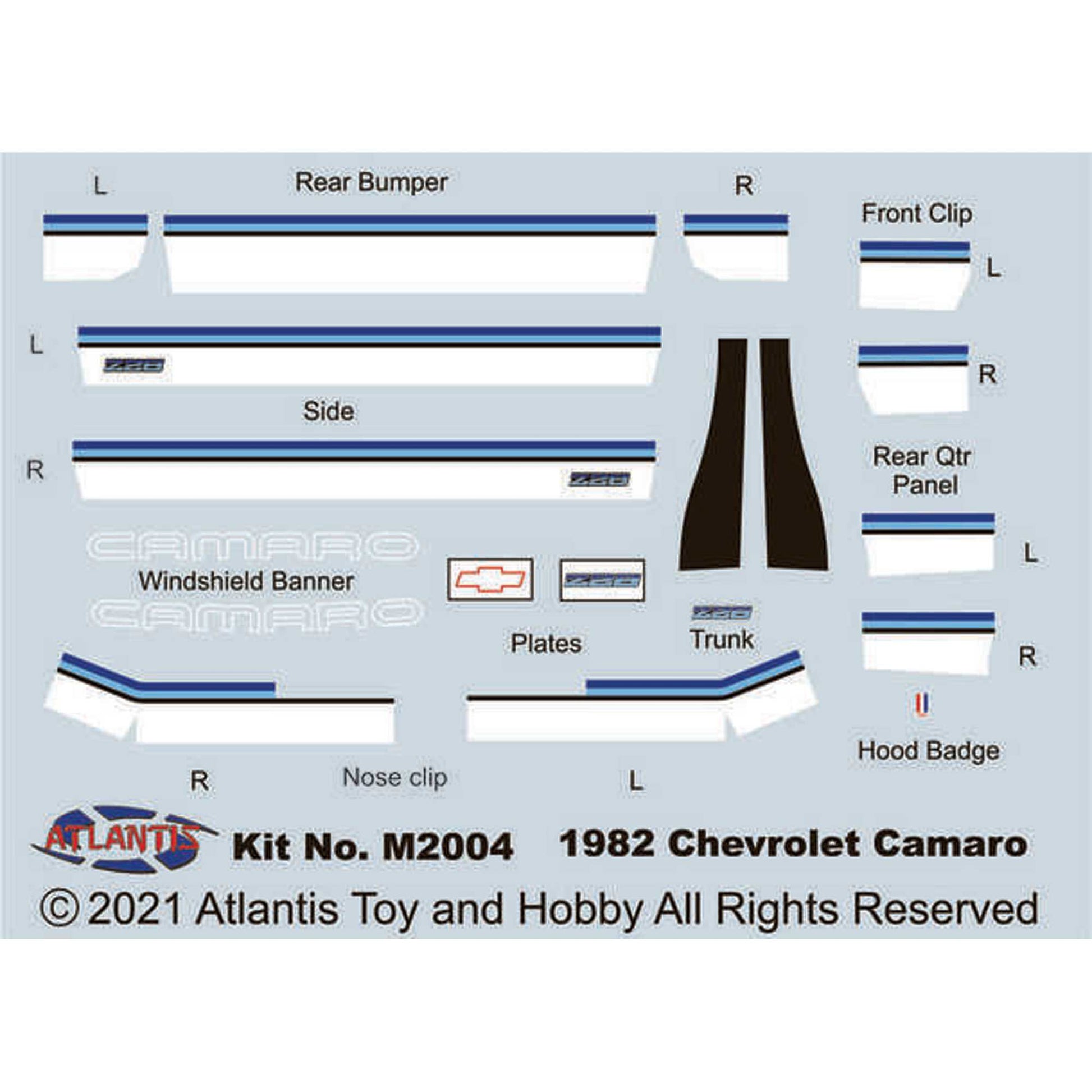 1/32 1982 Chevy Camaro Route 32 Plastic Model Kit - Dirt Cheap RC SAVING YOU MONEY, ONE PART AT A TIME