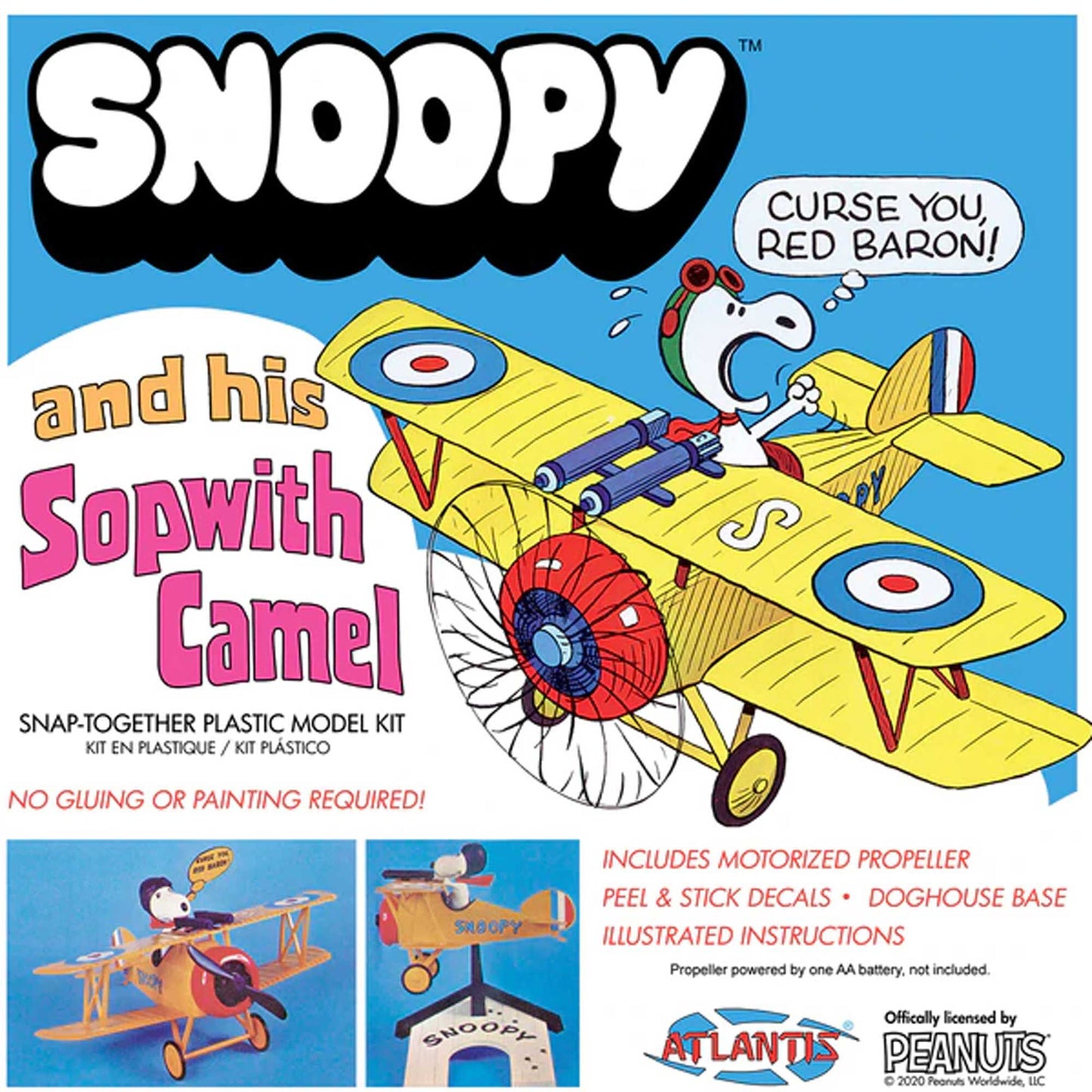 Snoopy and His Sopwith Camel Snap Plastic Model Kit - Dirt Cheap RC SAVING YOU MONEY, ONE PART AT A TIME