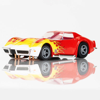 Corvette 1970 Red/Yellow Wildfire HO Scale Slot Car - Dirt Cheap RC SAVING YOU MONEY, ONE PART AT A TIME