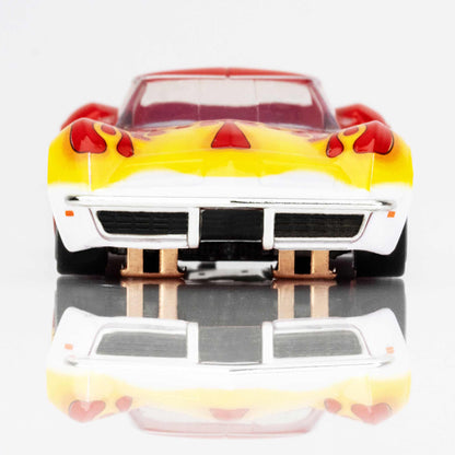 Corvette 1970 Red/Yellow Wildfire HO Scale Slot Car - Dirt Cheap RC SAVING YOU MONEY, ONE PART AT A TIME