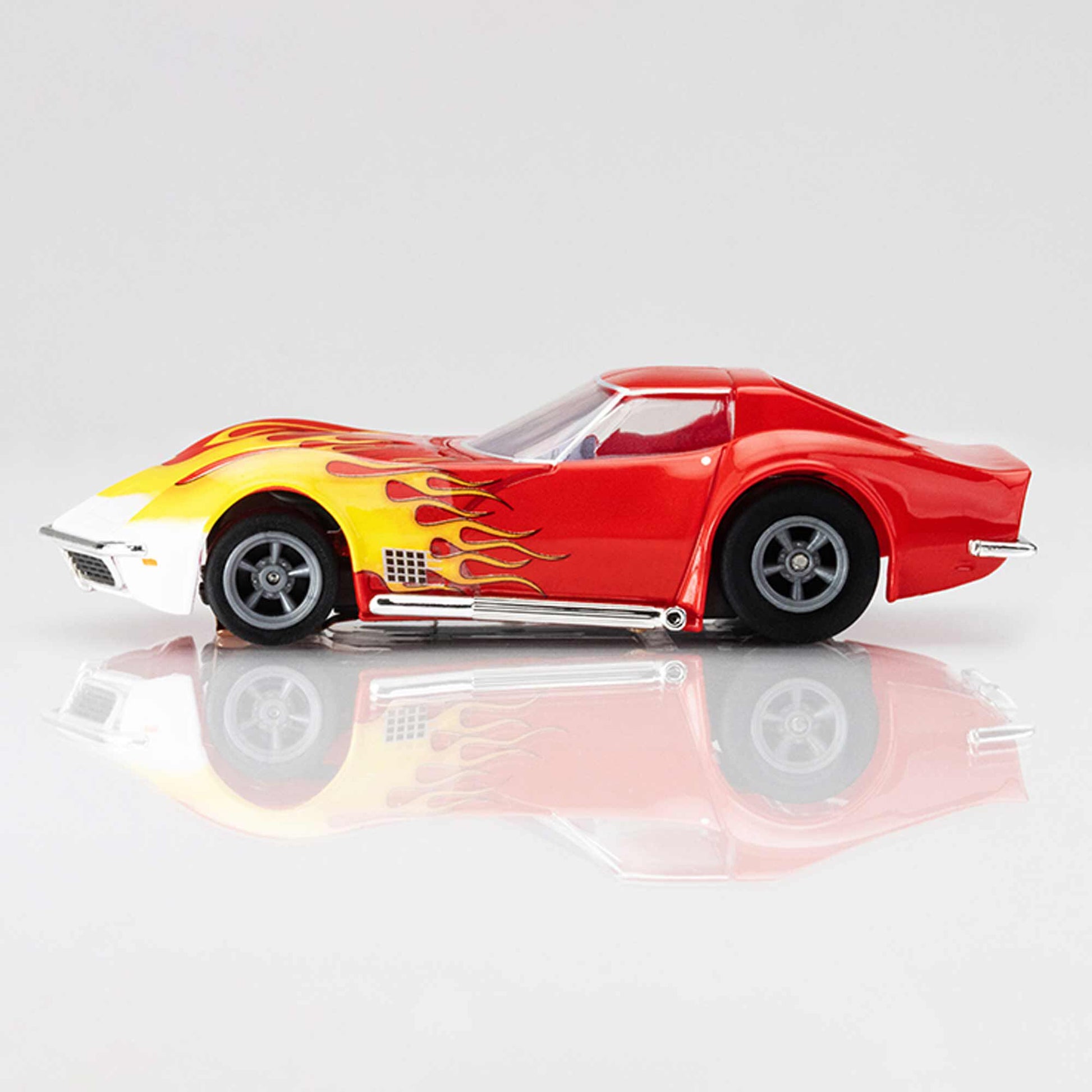 Corvette 1970 Red/Yellow Wildfire HO Scale Slot Car - Dirt Cheap RC SAVING YOU MONEY, ONE PART AT A TIME