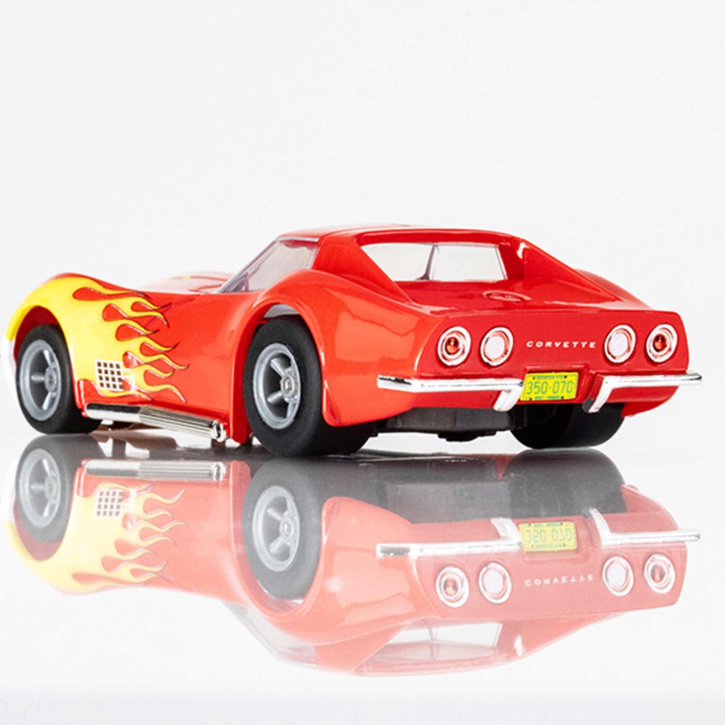 Corvette 1970 Red/Yellow Wildfire HO Scale Slot Car - Dirt Cheap RC SAVING YOU MONEY, ONE PART AT A TIME