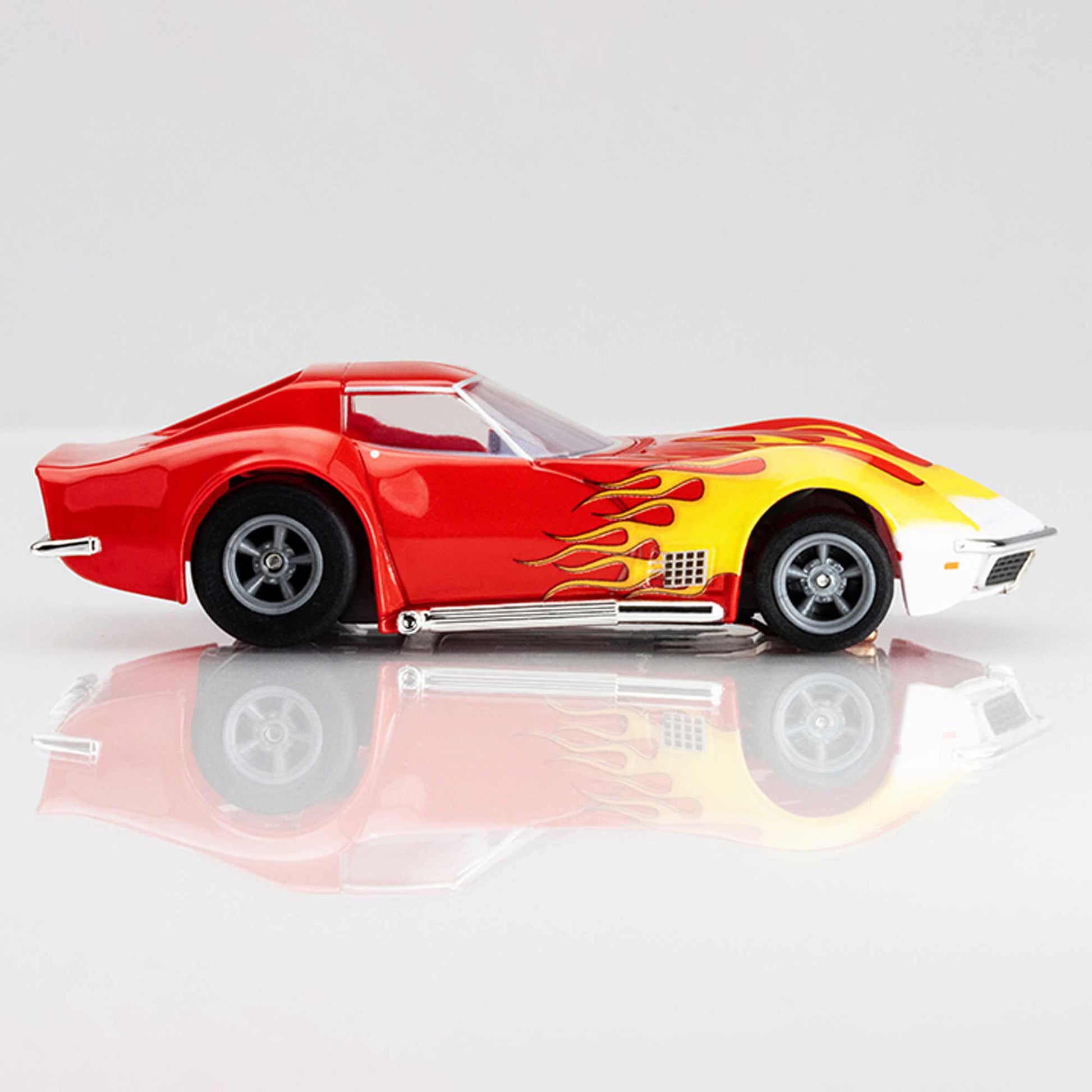 Corvette 1970 Red/Yellow Wildfire HO Scale Slot Car - Dirt Cheap RC SAVING YOU MONEY, ONE PART AT A TIME