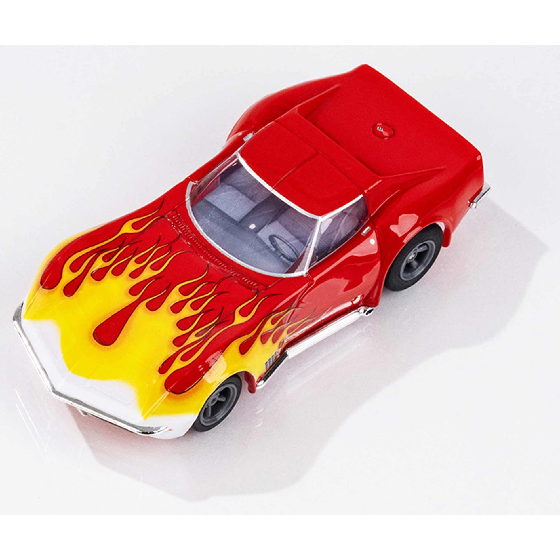 Corvette 1970 Red/Yellow Wildfire HO Scale Slot Car - Dirt Cheap RC SAVING YOU MONEY, ONE PART AT A TIME