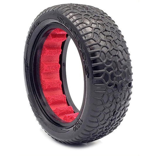 1/10 Scribble Front 2WD 2.2 Tires, Super Soft with Red Inserts (2): Buggy - Dirt Cheap RC SAVING YOU MONEY, ONE PART AT A TIME