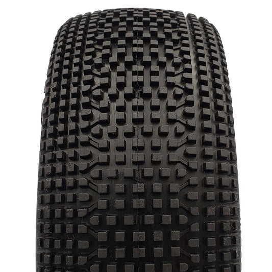 1/8 2AB Soft Long Wear Pre-Mounted Tires, White EVO Wheels (2): Buggy - Dirt Cheap RC SAVING YOU MONEY, ONE PART AT A TIME