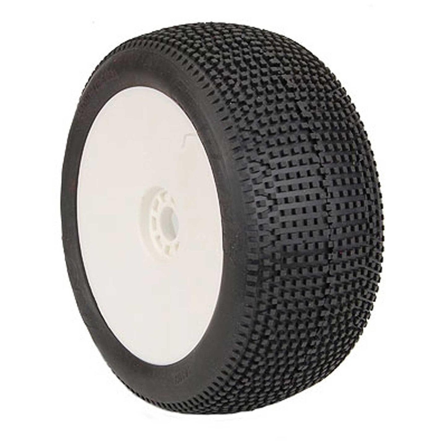 1/8 EVO Impact Soft Long Wear Pre-Mounted Tires, White Wheels (2): Truggy - Dirt Cheap RC SAVING YOU MONEY, ONE PART AT A TIME