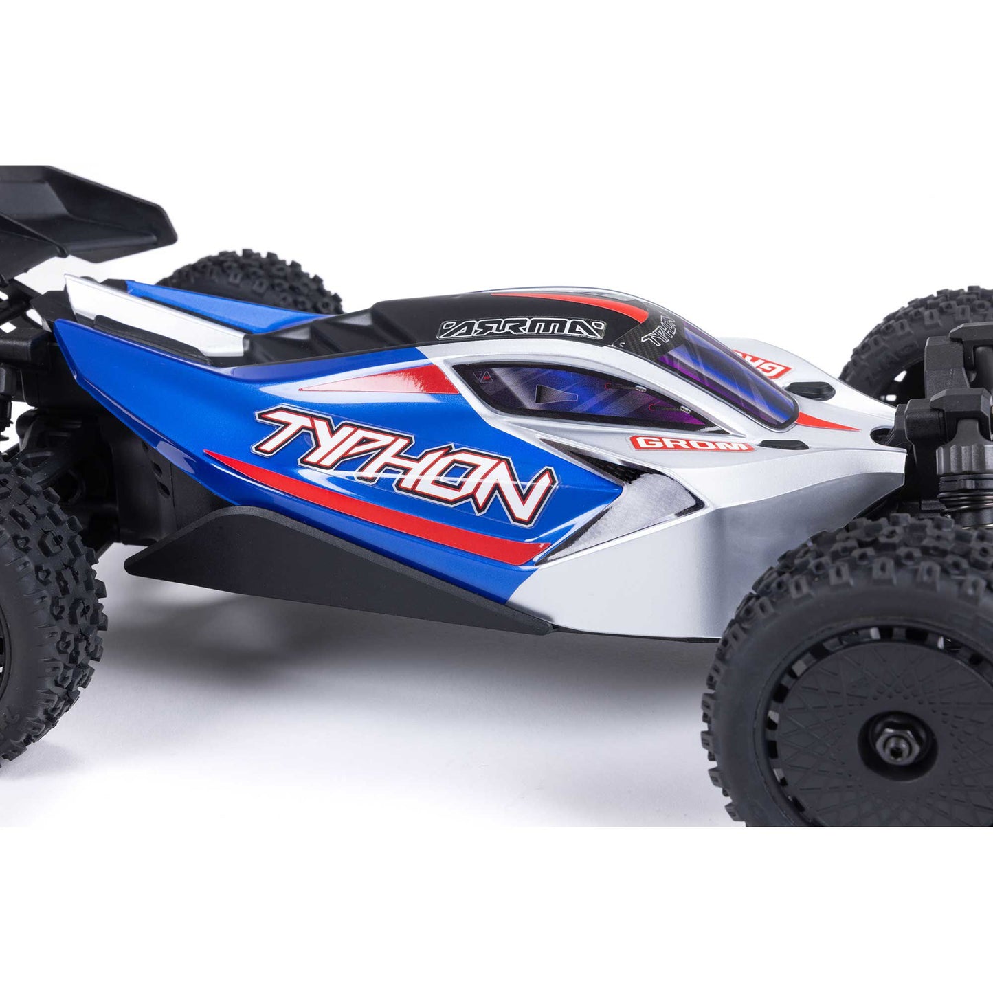 Arrma TYPHON GROM 4x4 SMART Small Scale Buggy Blue/Silver