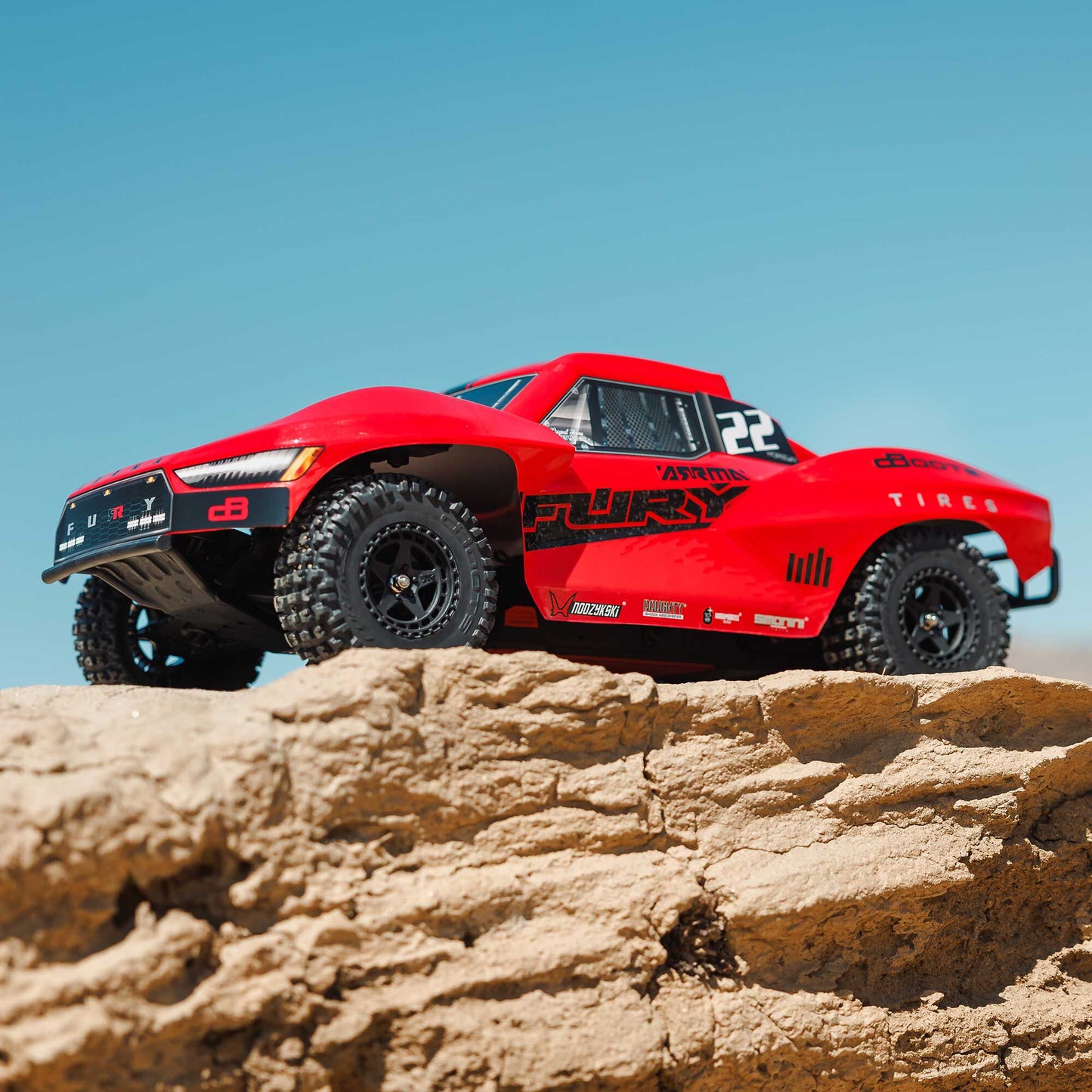 1/10 FURY 2wd SHORT COURSE TRUCK RTR WITH SMART BATTERY & CHARGER, RED