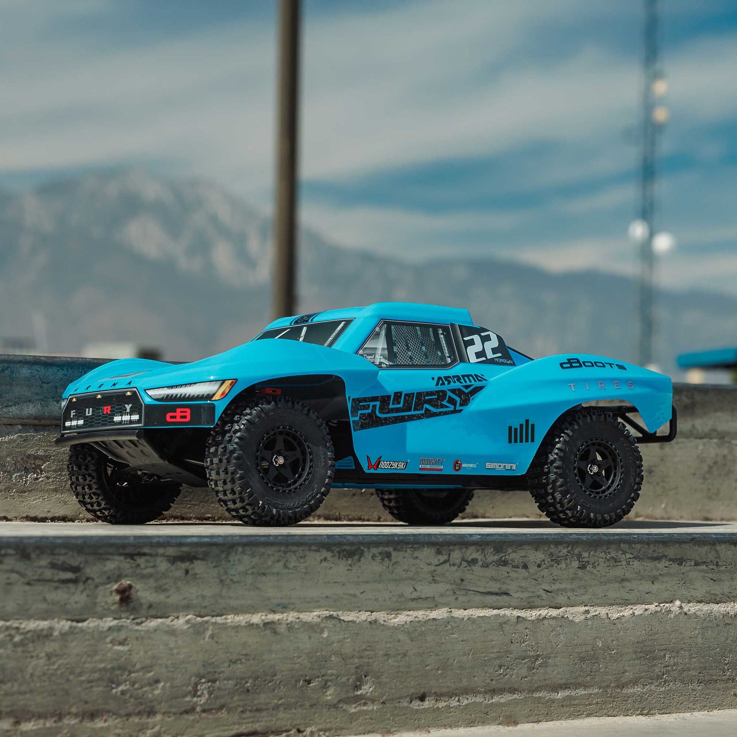 1/10 FURY 2wd SHORT COURSE TRUCK RTR WITH SMART BATTERY & CHARGER, BLUE