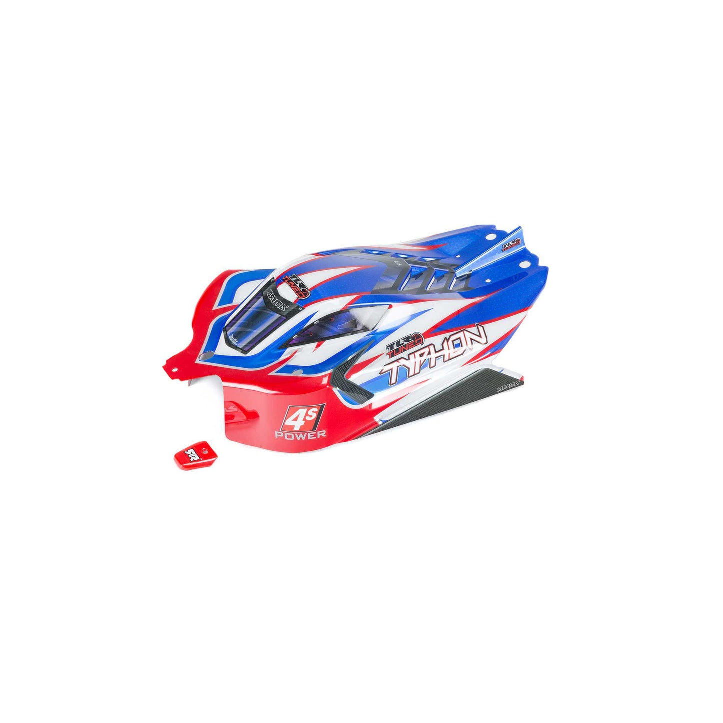 TYPHON TLR Tuned Finished Body Red/Blue - Dirt Cheap RC SAVING YOU MONEY, ONE PART AT A TIME