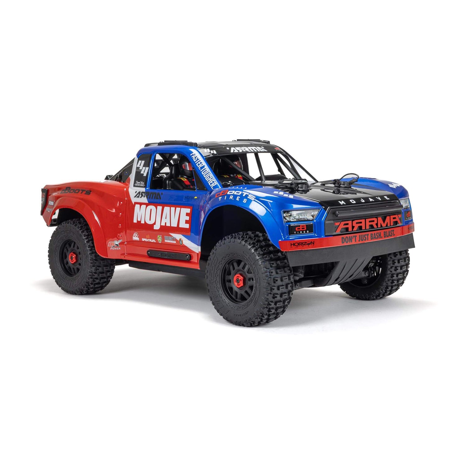 Arrma MOJAVE 4X4 4S BLX 1/8th Scale Desert Truck Blu/Red