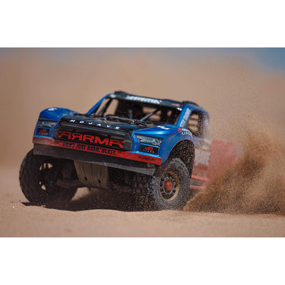 Arrma MOJAVE 4X4 4S BLX 1/8th Scale Desert Truck Blu/Red