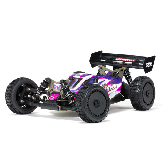 1/8 TLR Tuned TYPHON 4X4 Roller Buggy, Pink/Purple - Dirt Cheap RC SAVING YOU MONEY, ONE PART AT A TIME