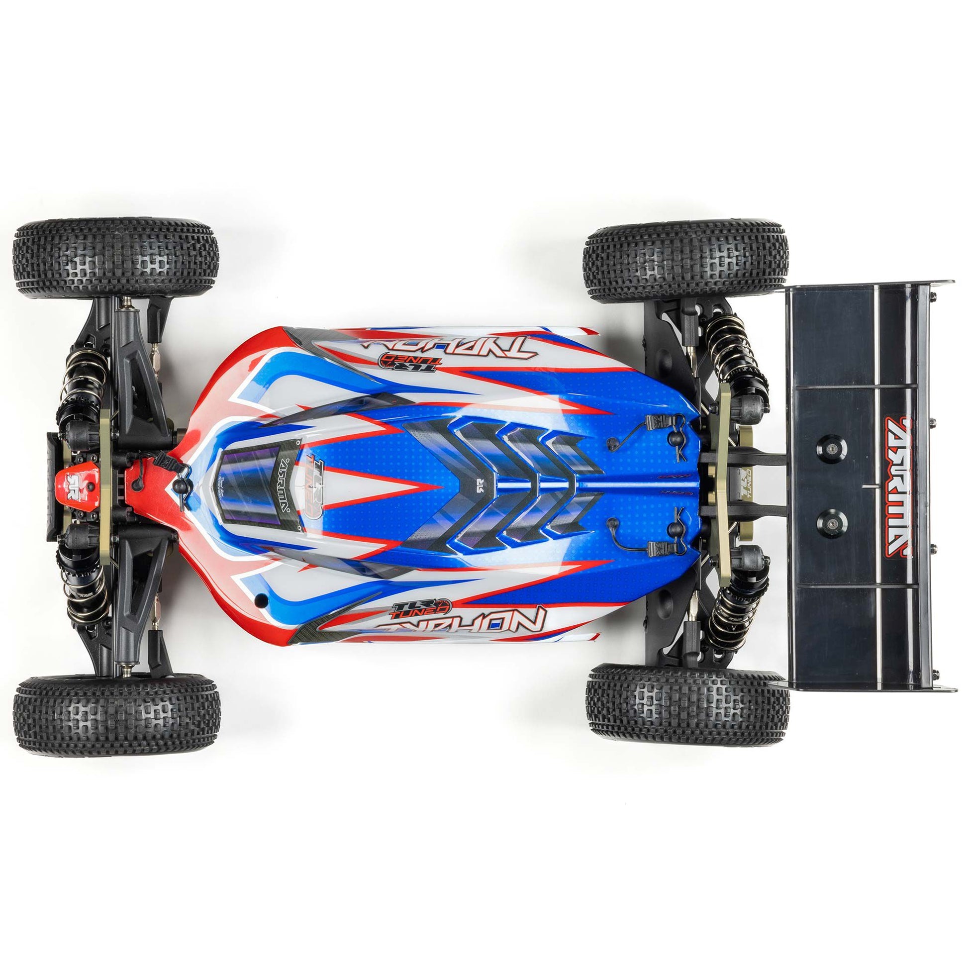 1/8 TLR Tuned TYPHON 6S 4X4 BLX Buggy RTR, Red/Blue - Dirt Cheap RC SAVING YOU MONEY, ONE PART AT A TIME