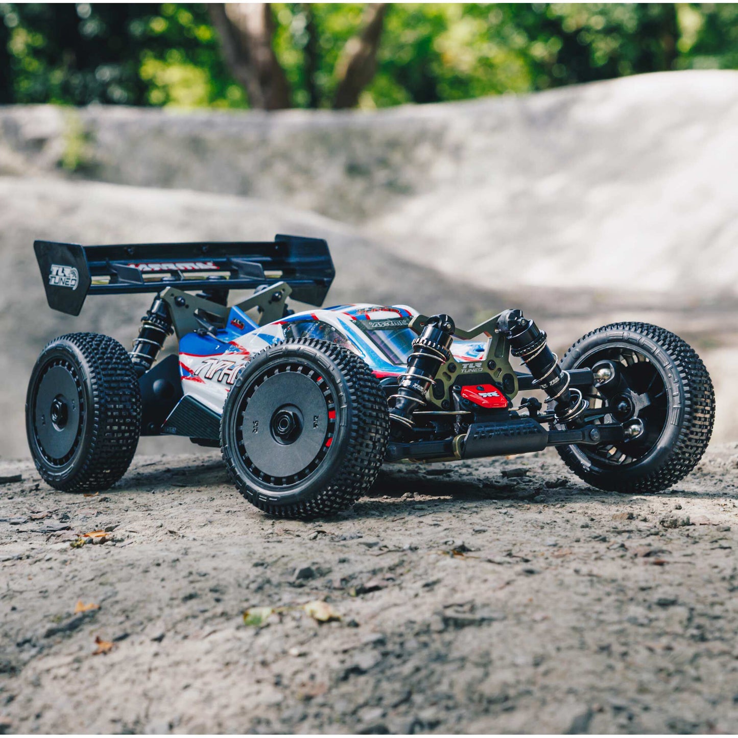 1/8 TLR Tuned TYPHON 6S 4X4 BLX Buggy RTR, Red/Blue - Dirt Cheap RC SAVING YOU MONEY, ONE PART AT A TIME