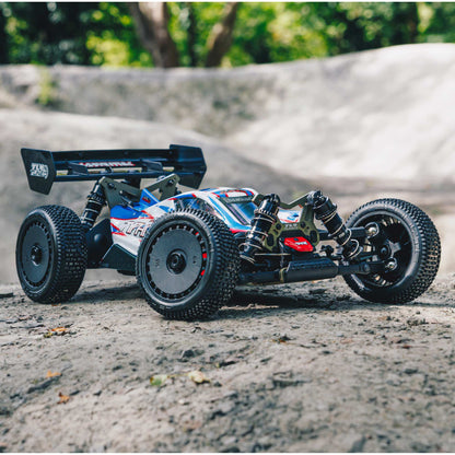 1/8 TLR Tuned TYPHON 6S 4X4 BLX Buggy RTR, Red/Blue - Dirt Cheap RC SAVING YOU MONEY, ONE PART AT A TIME