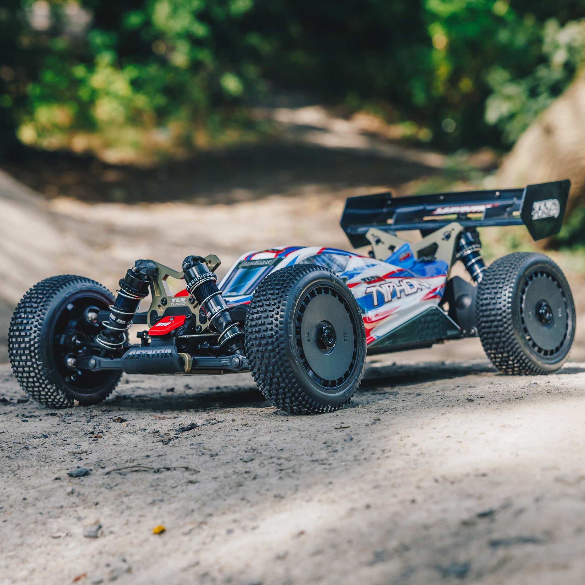 1/8 TLR Tuned TYPHON 6S 4X4 BLX Buggy RTR, Red/Blue - Dirt Cheap RC SAVING YOU MONEY, ONE PART AT A TIME