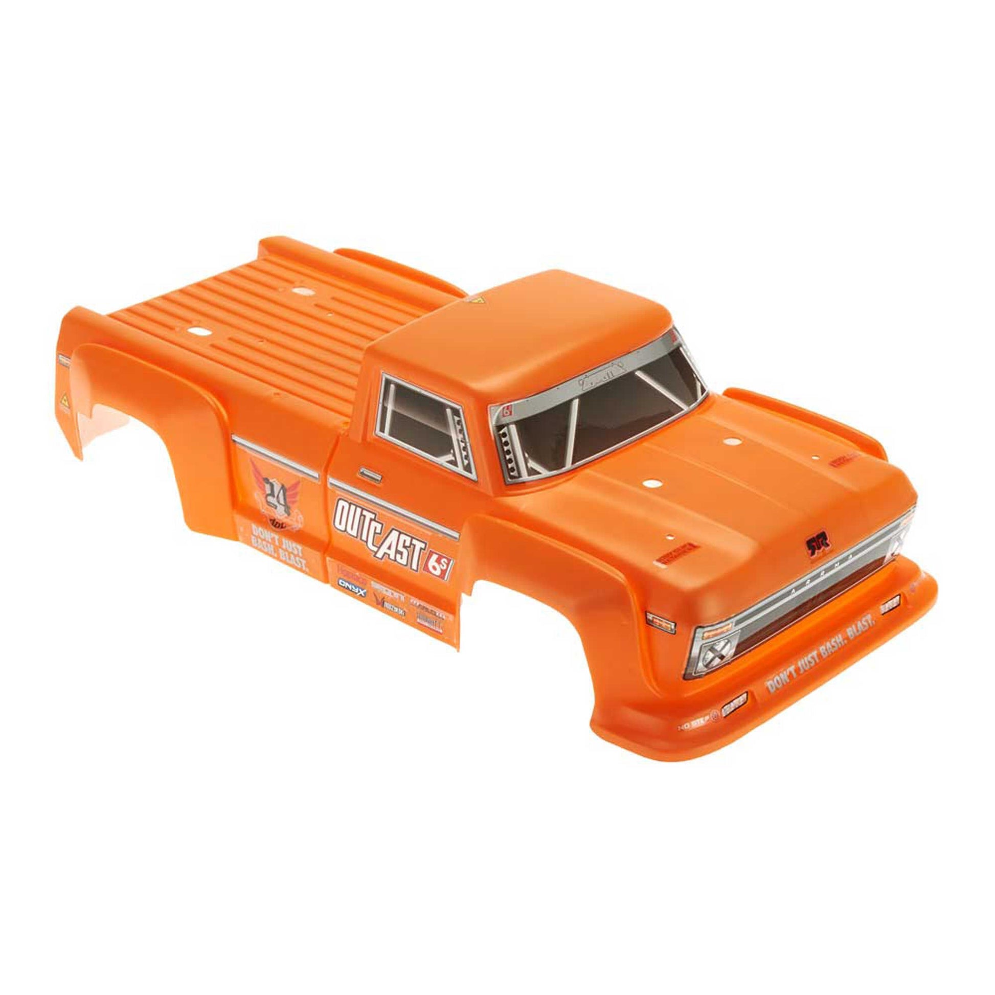 1/8 Painted Body, Orange: Outcast 6S - Dirt Cheap RC SAVING YOU MONEY, ONE PART AT A TIME