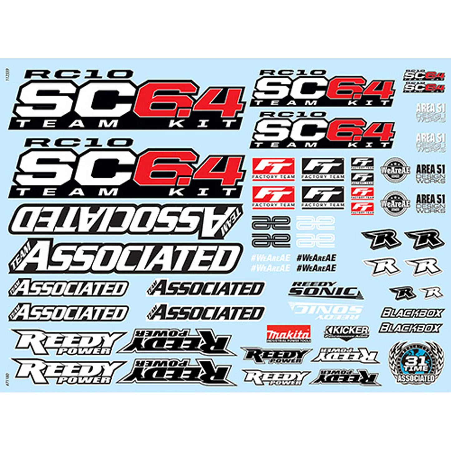 RC10SC6.4 Decal Sheet - Dirt Cheap RC SAVING YOU MONEY, ONE PART AT A TIME