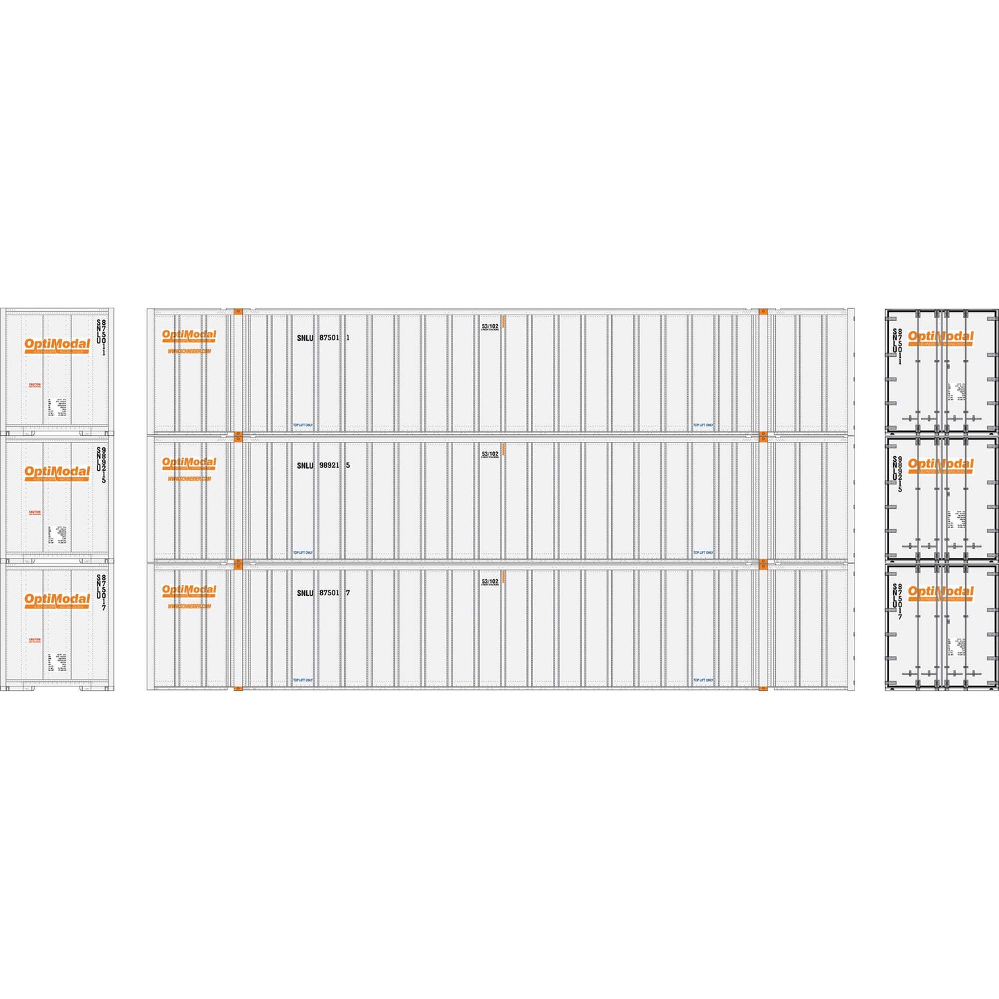 N 53' Stoughton Containers, Optimodal # 2 (3) - Dirt Cheap RC SAVING YOU MONEY, ONE PART AT A TIME