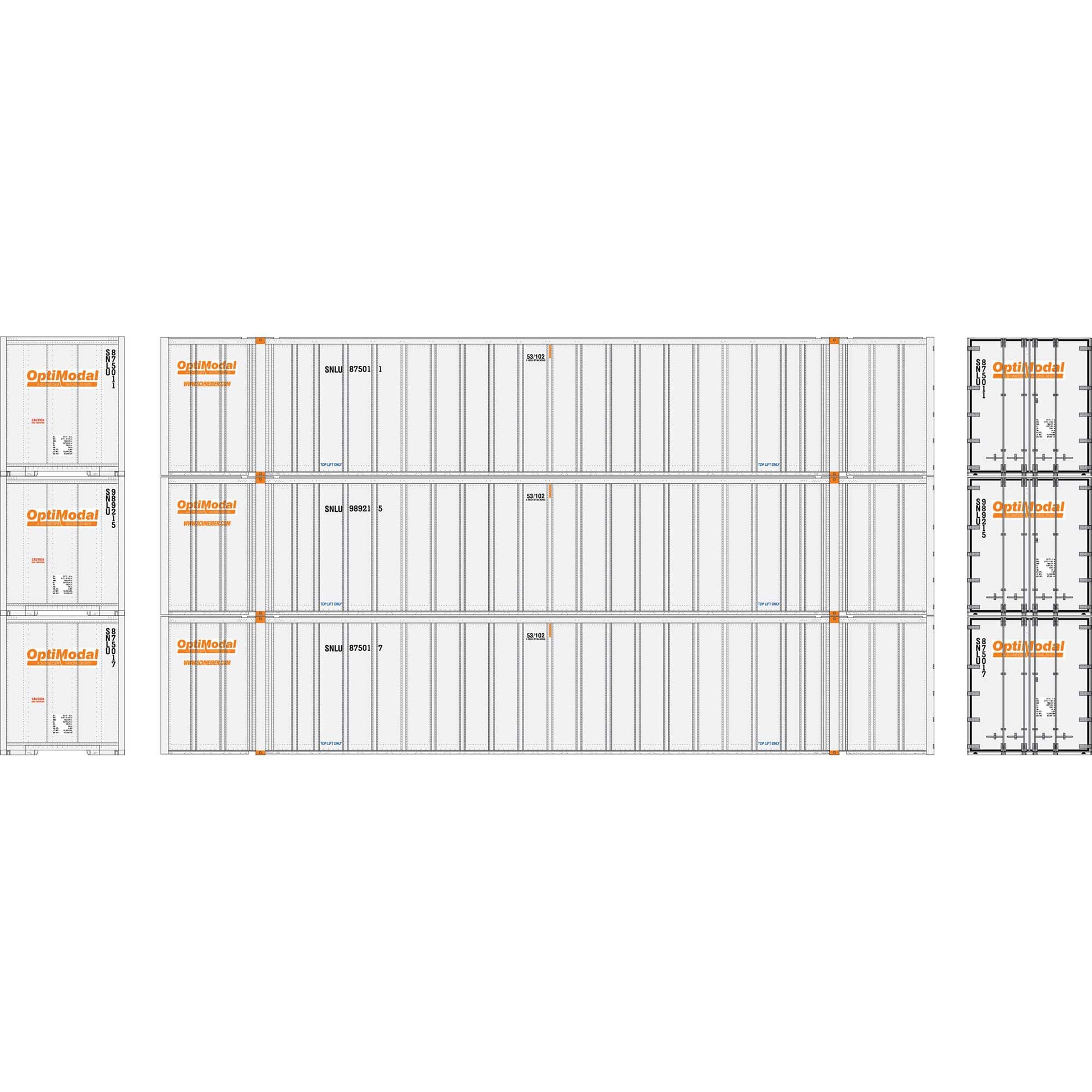 N 53' Stoughton Containers, Optimodal # 2 (3) - Dirt Cheap RC SAVING YOU MONEY, ONE PART AT A TIME