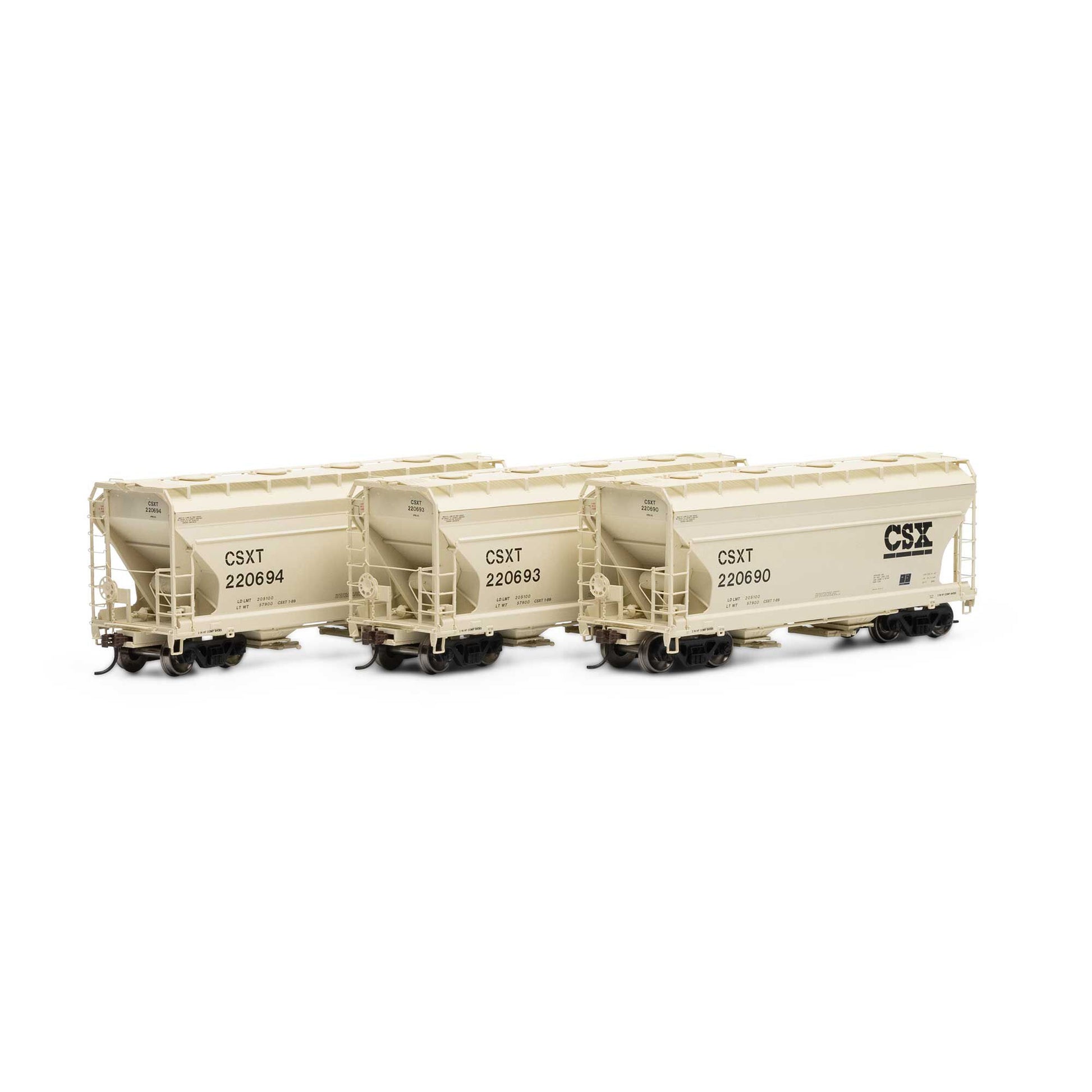 HO ACF 2970 Covered Hopper, CSXT (3) - Dirt Cheap RC SAVING YOU MONEY, ONE PART AT A TIME