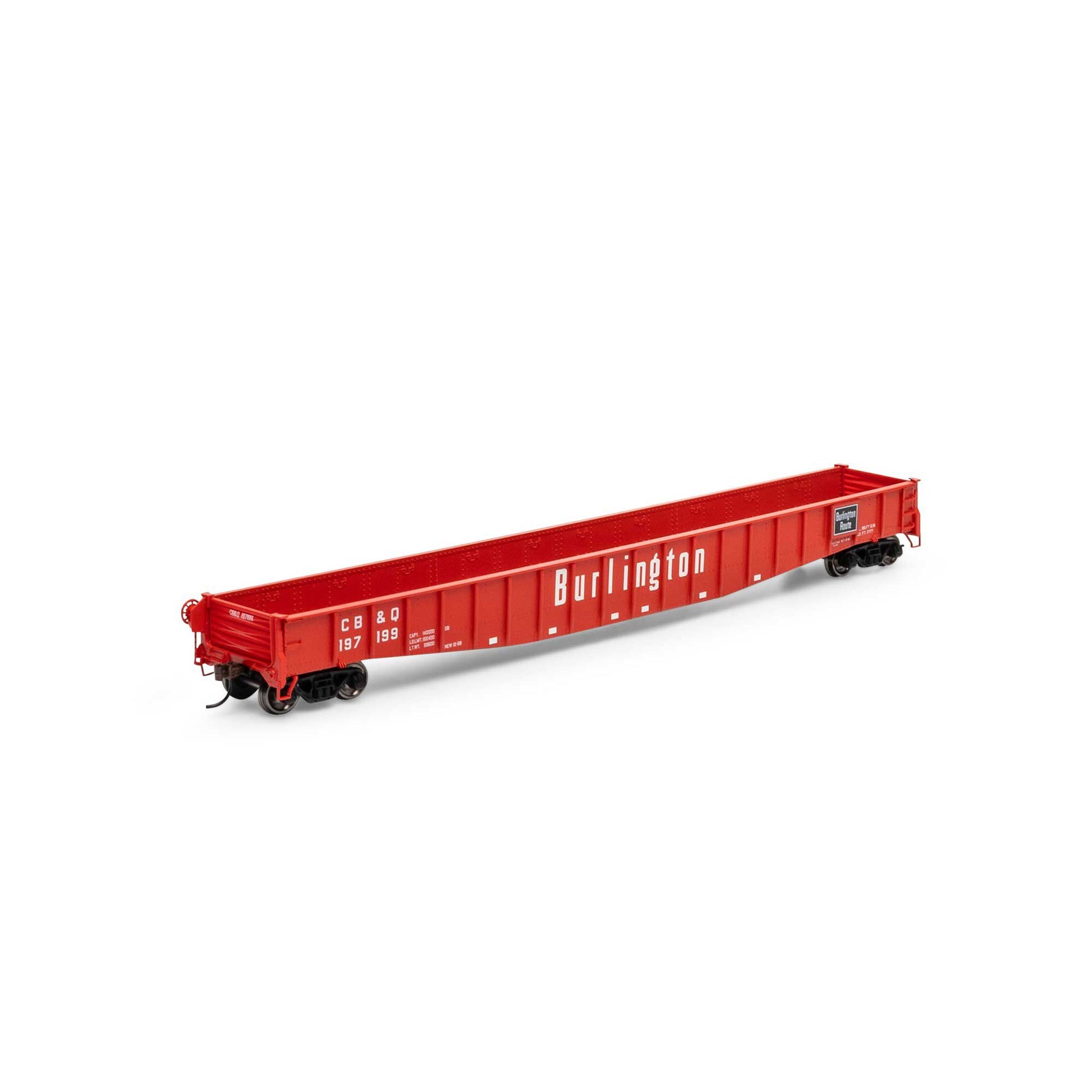 HO RTR 65'6" Mill Gondola, CB&Q #197199 - Dirt Cheap RC SAVING YOU MONEY, ONE PART AT A TIME