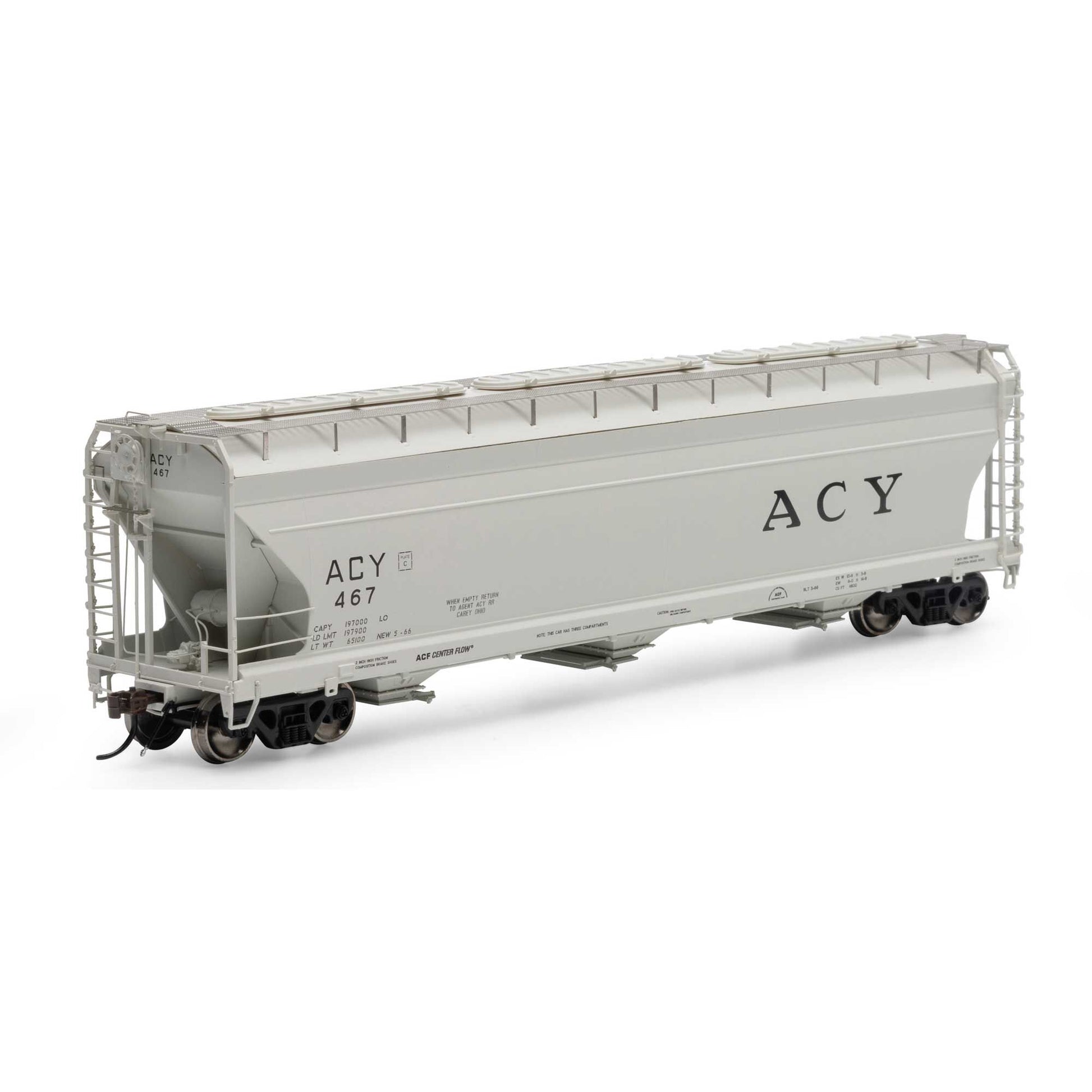 HO ACF 4600 3-Bay Center Flow Hopper, AC&Y #467 - Dirt Cheap RC SAVING YOU MONEY, ONE PART AT A TIME