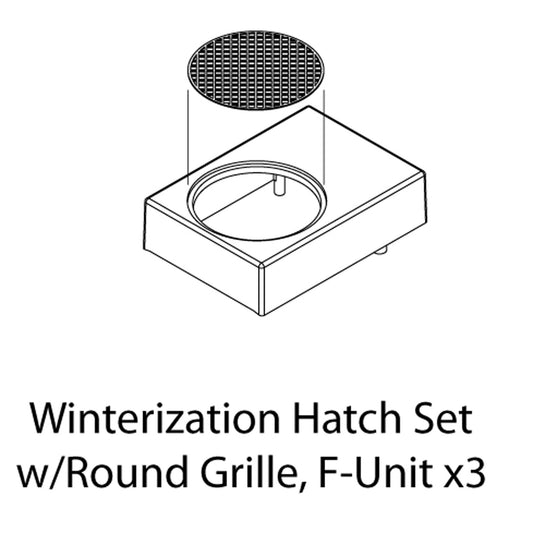 HO Winterization Hatch Set with Round Grille, F-Unit - Dirt Cheap RC SAVING YOU MONEY, ONE PART AT A TIME