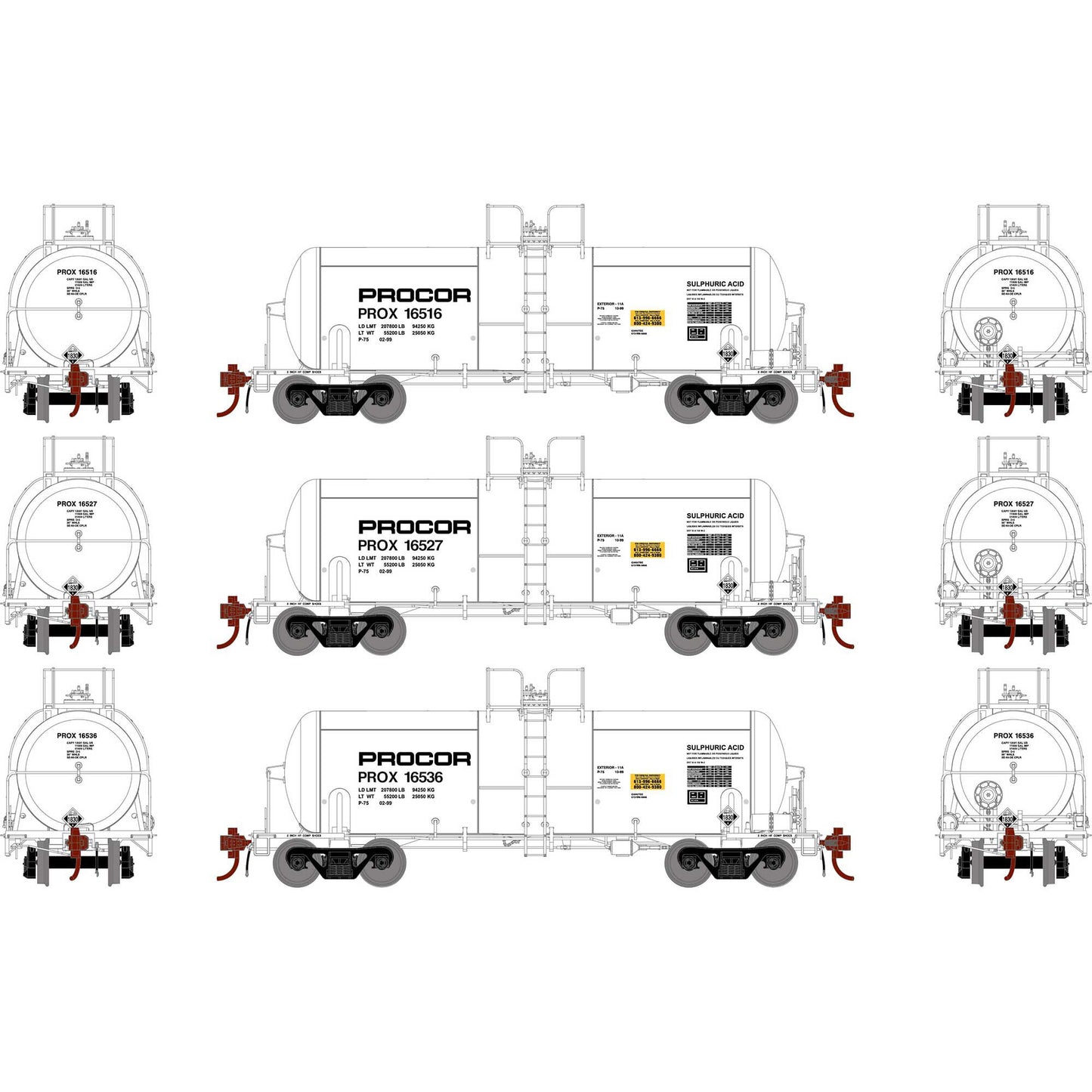 HO 13,600-Gallon Acid Tank, PROX, White (3) - Dirt Cheap RC SAVING YOU MONEY, ONE PART AT A TIME