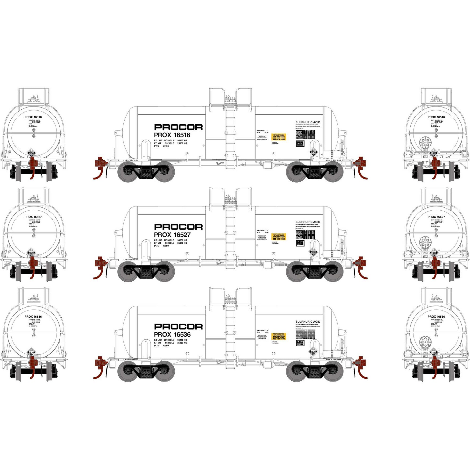 HO 13,600-Gallon Acid Tank, PROX, White (3) - Dirt Cheap RC SAVING YOU MONEY, ONE PART AT A TIME