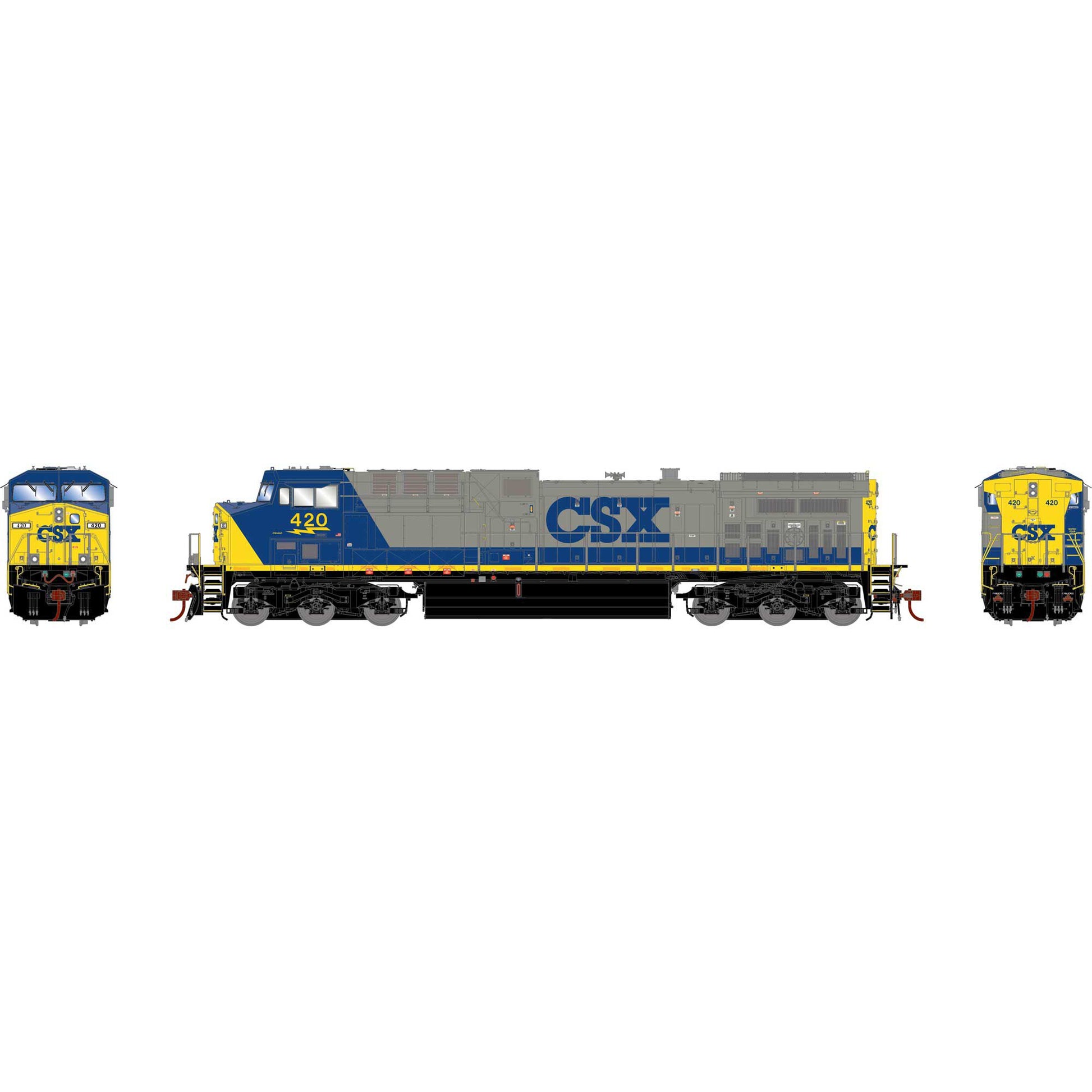 HO G2 AC4400CW, CSX #420 - Dirt Cheap RC SAVING YOU MONEY, ONE PART AT A TIME