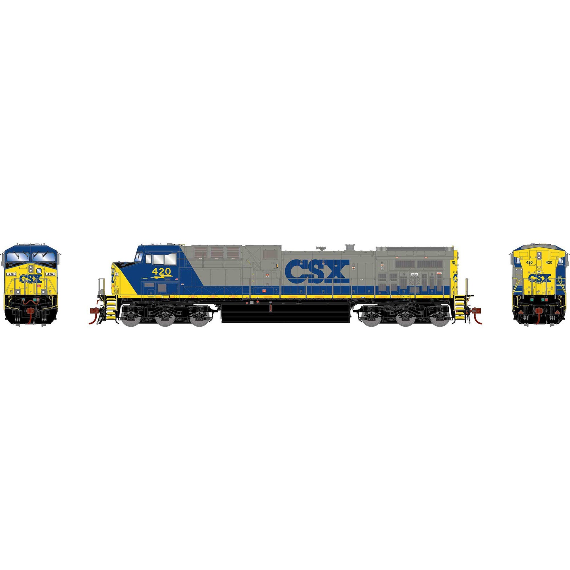 HO G2 AC4400CW, CSX #420 - Dirt Cheap RC SAVING YOU MONEY, ONE PART AT A TIME