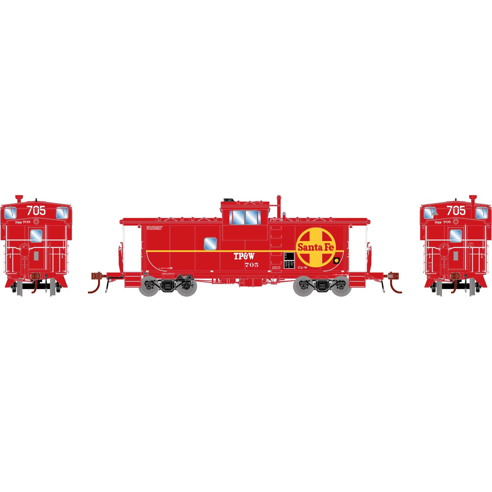 HO ICC Caboose with Lights, TP&W #705 - Dirt Cheap RC SAVING YOU MONEY, ONE PART AT A TIME