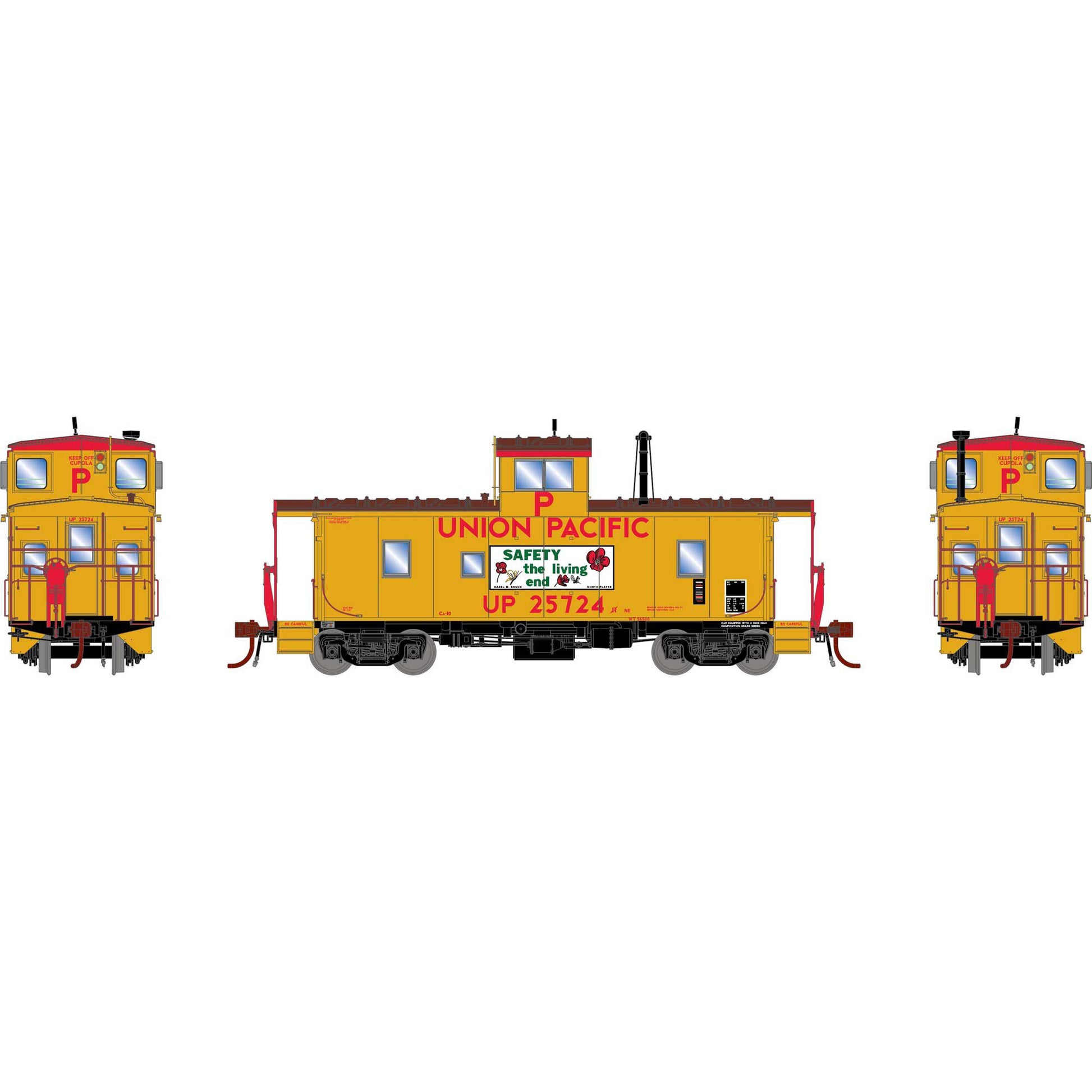 HO ICC Caboose CA-10 with Lights, UP #25724 - Dirt Cheap RC SAVING YOU MONEY, ONE PART AT A TIME