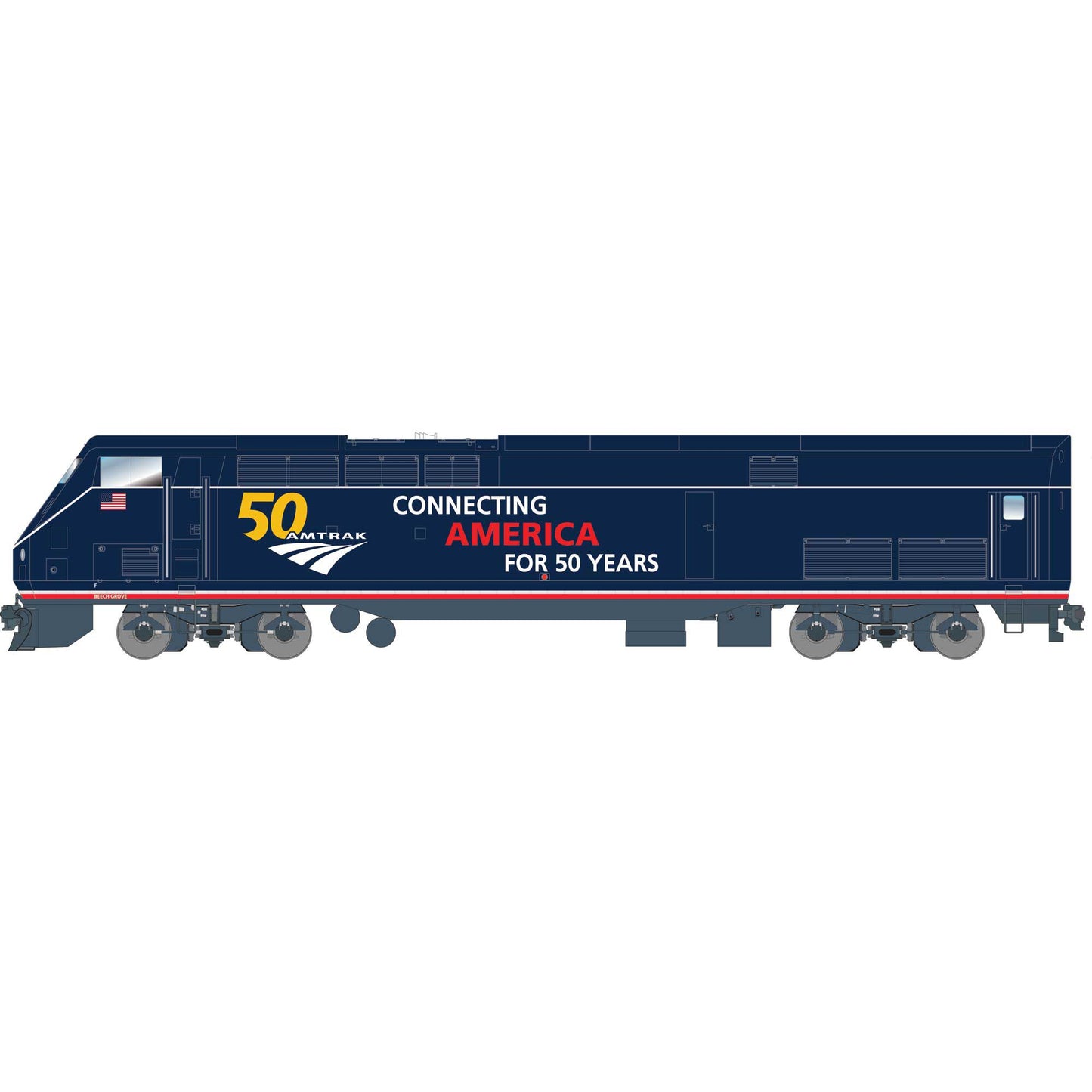 HO AMD103/P42, Amtrak/50th Anniversary Blue #100 - Dirt Cheap RC SAVING YOU MONEY, ONE PART AT A TIME