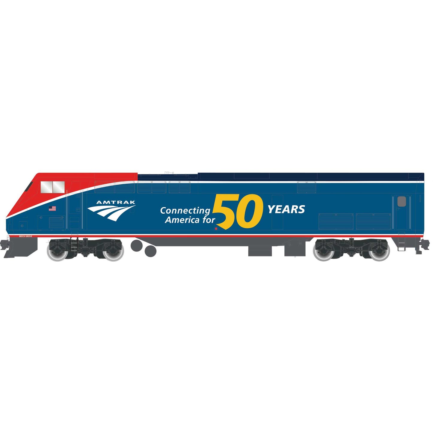 HO AMD103/P42, Amtrak/50th Anniversary PhaseVI #108 - Dirt Cheap RC SAVING YOU MONEY, ONE PART AT A TIME