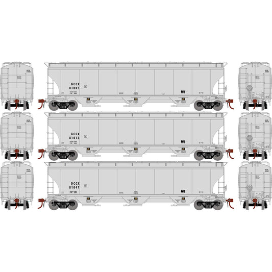 HO Trinity 3-Bay Hoppers, GCCX # 1 (3) - Dirt Cheap RC SAVING YOU MONEY, ONE PART AT A TIME