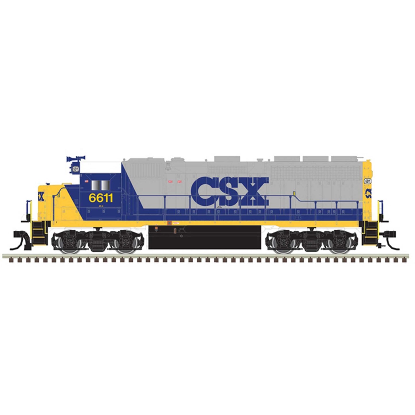 HO GP 40 Loco CSX,6611 - Dirt Cheap RC SAVING YOU MONEY, ONE PART AT A TIME