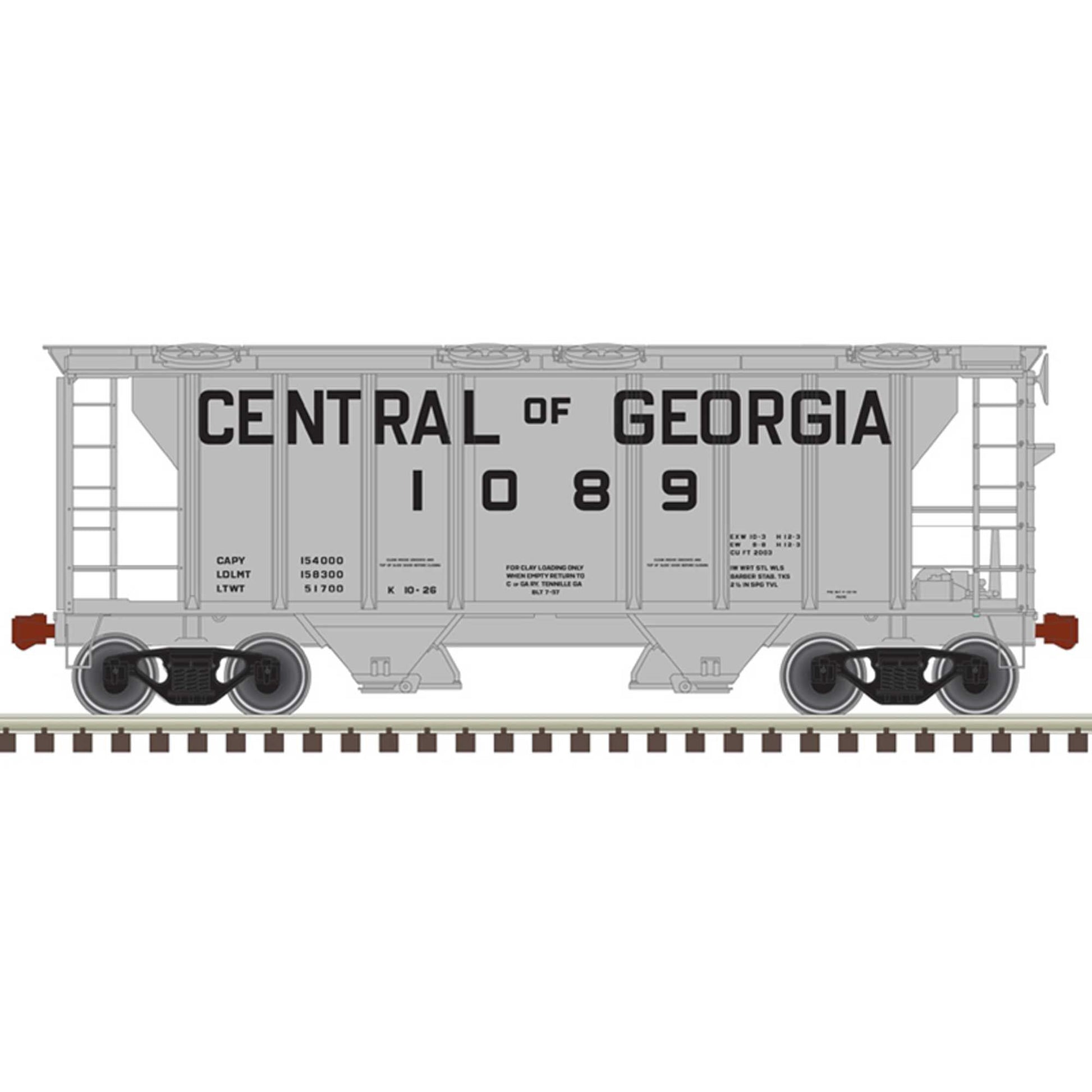 HO PS-2 Hopper Central of Georgia 1062 - Dirt Cheap RC SAVING YOU MONEY, ONE PART AT A TIME