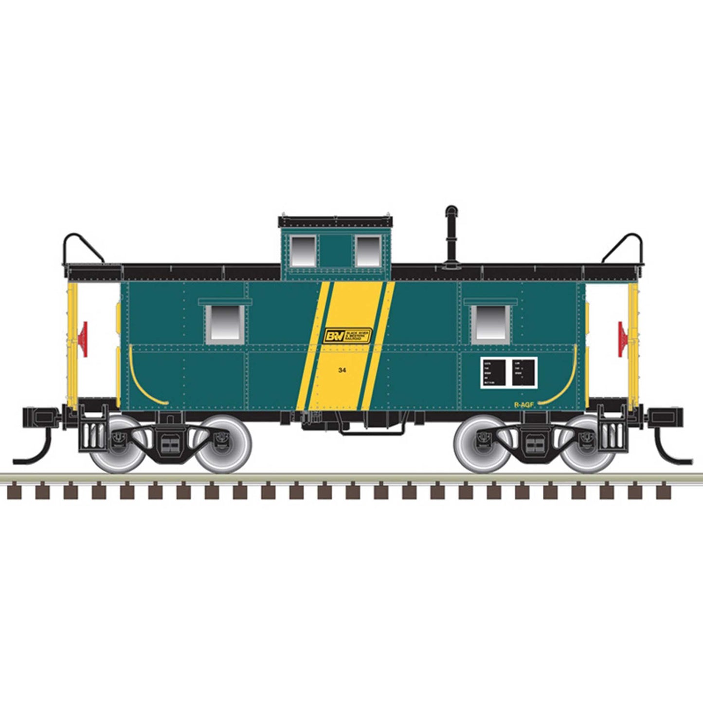 HO C&O Cupola Caboose Black River Western 34 - Dirt Cheap RC SAVING YOU MONEY, ONE PART AT A TIME