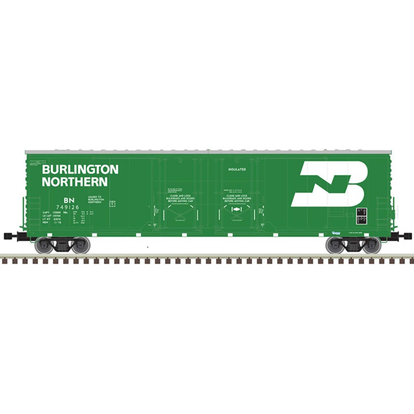 HO 53' Box Car Burlington Northern 749125 - Dirt Cheap RC SAVING YOU MONEY, ONE PART AT A TIME