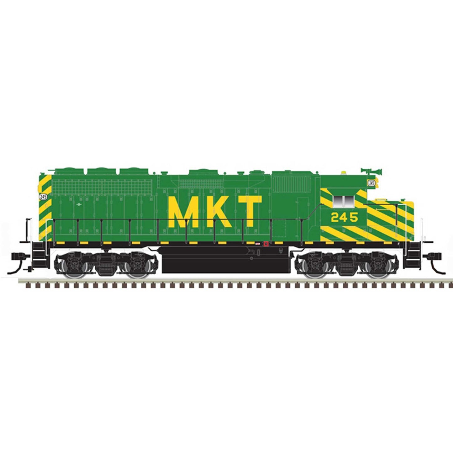 N GP 40 Loco MKT 245, Green/Yellow