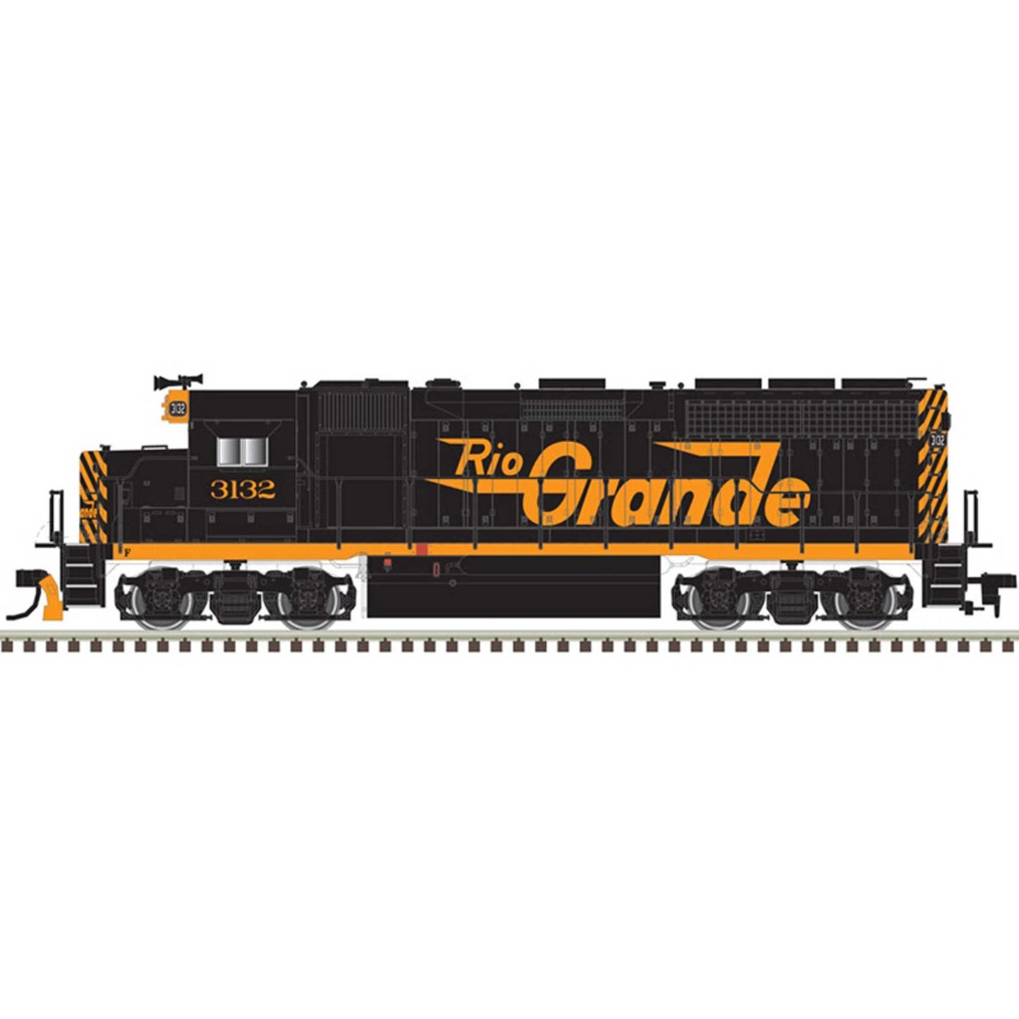 N GP 40 Loco Rio Grande 3136, Black/Orange