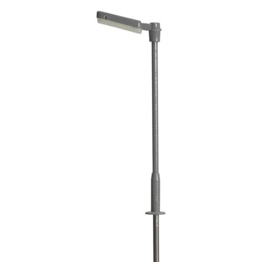 N Single Arm Parking Lot Light, Gray, Warm LED (3)