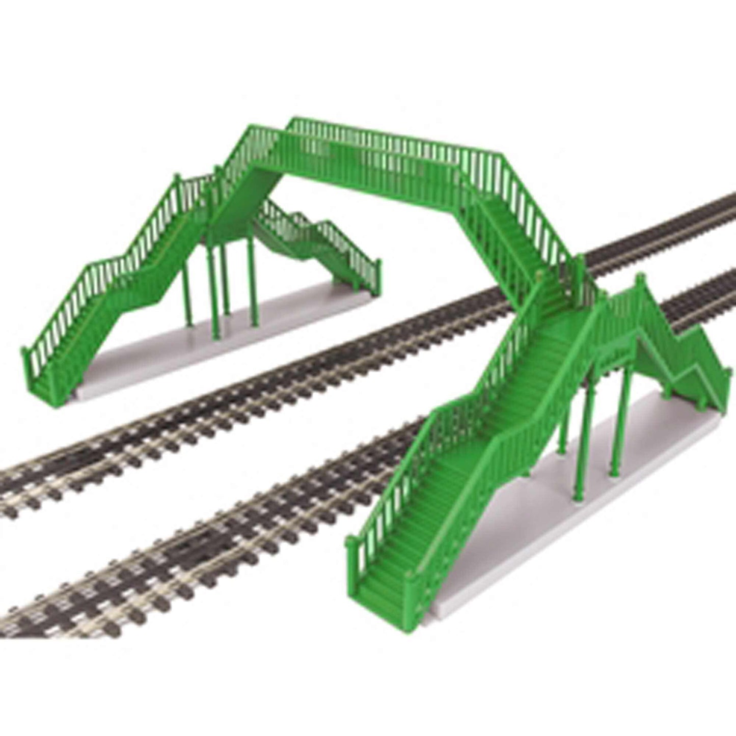 O Scale Double Track Pedestrian Crosswalk - Green