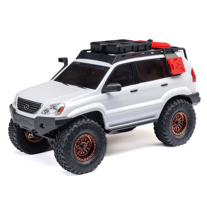 1/24 SCX24 Lexus GX 470 4X4 RTR Brushed Rock Crawler (Battery & Charger Included), White